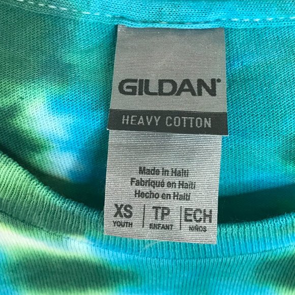 🍭KIDS Tie-Dye T-Shirt | Blue/Green/Yellow | XS - Picture 5 of 6